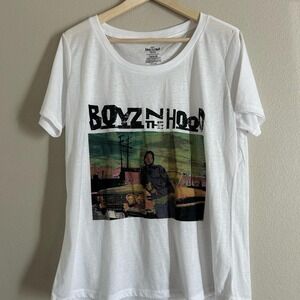 Philcos Boyz N The Hood Size 2XL White Short Sleeve Shirt NWT